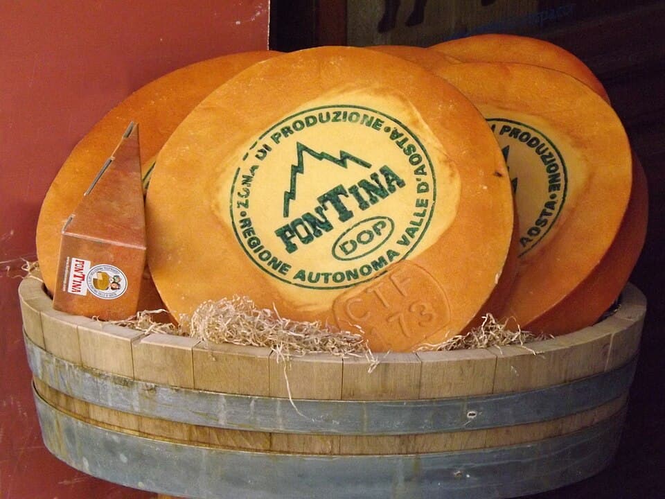Fontina, formaggio della Valle d'Aosta